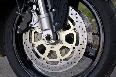 Motorcycle Wheel Detail clipart