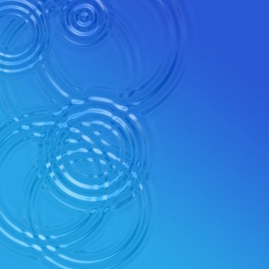 Blue Raindrop Ripples clipart