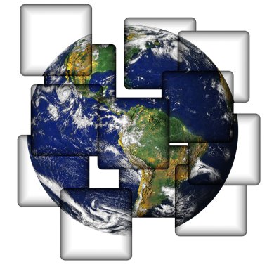Earth In Tiles clipart