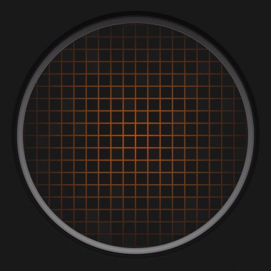 Orange Radar Grid clipart