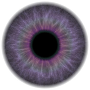 mor göz iris