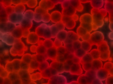 3d red cells clipart