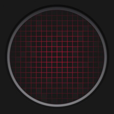 Red Radar Grid clipart