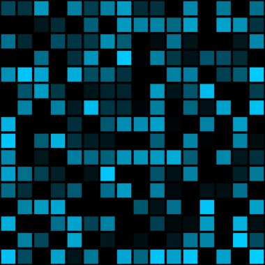 Funky Blue Pixels clipart