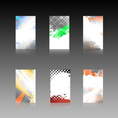 Abstract Business Cards Collection clipart
