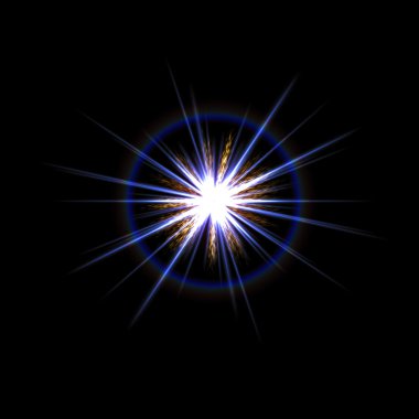 lens flare yıldız patlaması