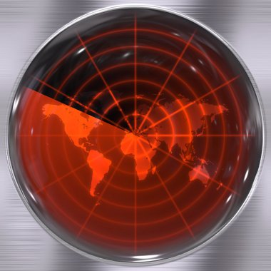 World Radar Screen clipart