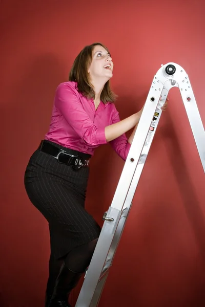 Beklimmen van de ladder — Stockfoto