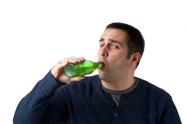 Bier drinker — Stockfoto