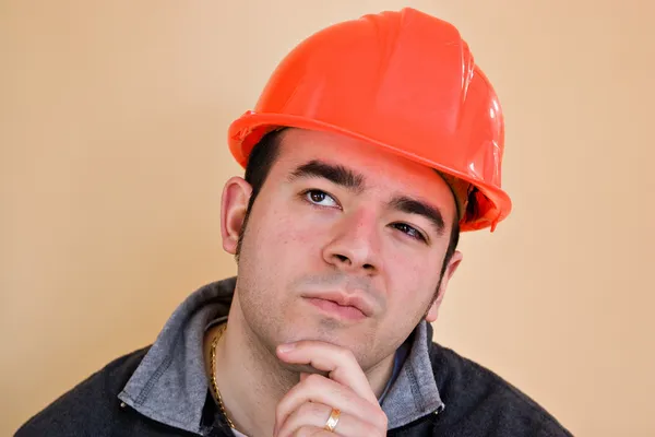 Contemplative Worker — Stock Photo, Image