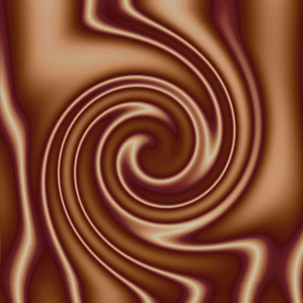 Redemoinho de chocolate cremoso — Fotografia de Stock