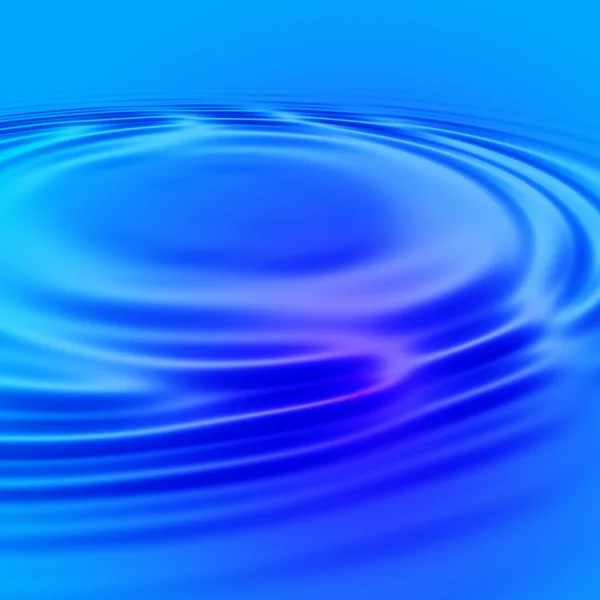 穏やかな青い水の波紋 — ストック写真