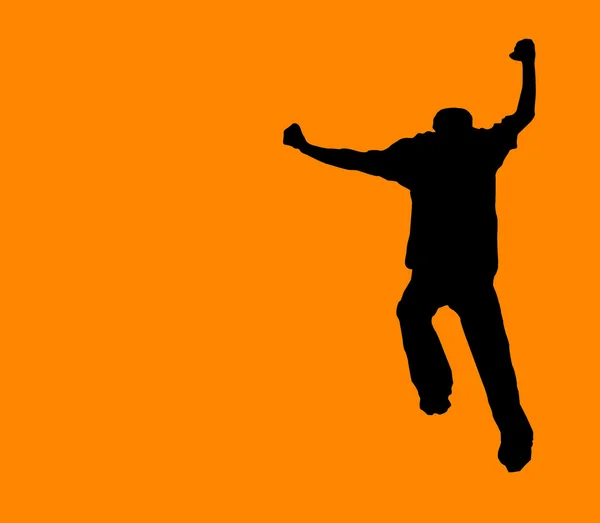 Oranje weglopen! -knippen pad incl — Stockfoto