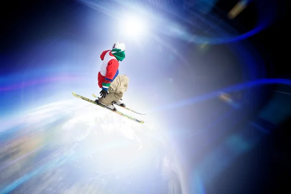 跳台滑雪者 — 图库照片