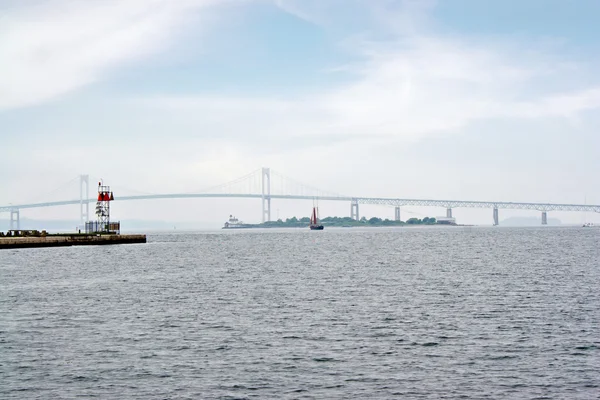 Puente colgante de Newport Bay —  Fotos de Stock