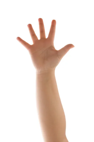 Ondulação Mão Isolada — Fotografia de Stock