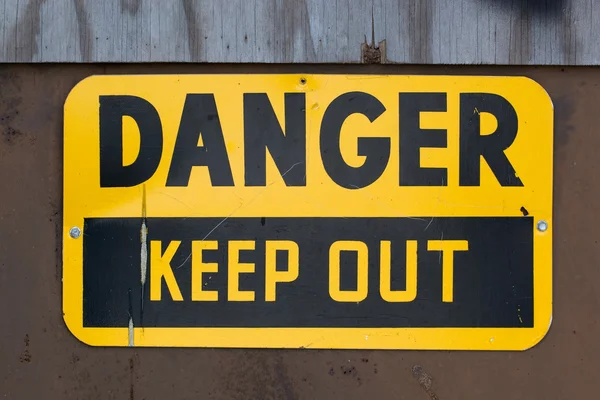 Danger Keep Out Sign — Stock Photo, Image