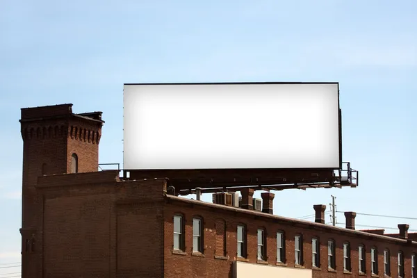 空白城市广告牌 — 图库照片