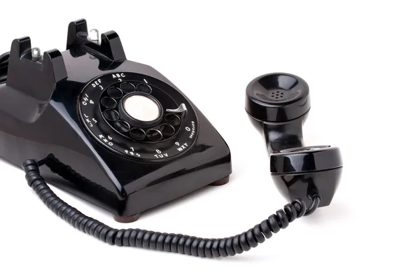 Altes Oldtimer-Telefon vom Haken — Stockfoto