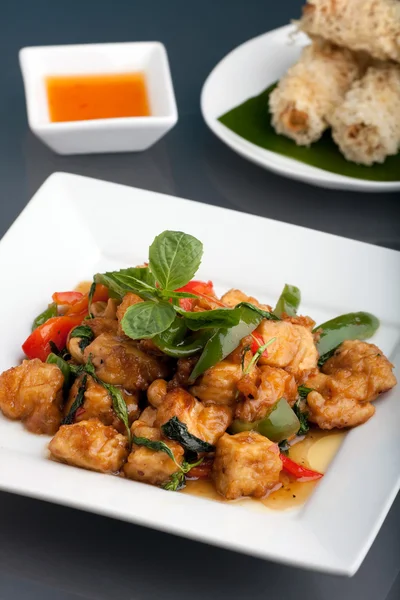 Thai Food and Jasmine Rice — Stock Photo, Image