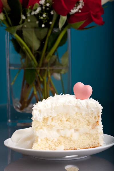 Kokosový dort lásky — Stock fotografie