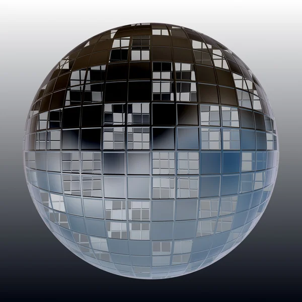 Sphère 3D chromée — Photo