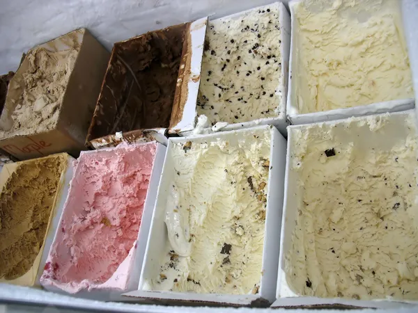Sabores de gelado — Fotografia de Stock