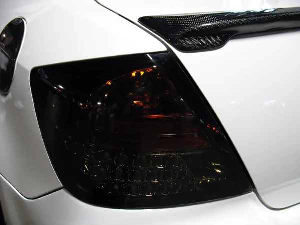 Σπορ αυτοκίνητο ουρά φως μακροεντολή — Φωτογραφία Αρχείου