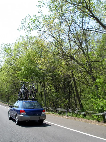 Bikes On a Car — Stock Photo, Image