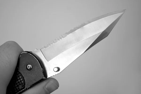 Empunhar uma faca — Fotografia de Stock
