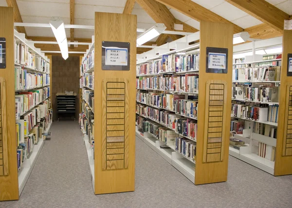 Aisles da biblioteca — Fotografia de Stock