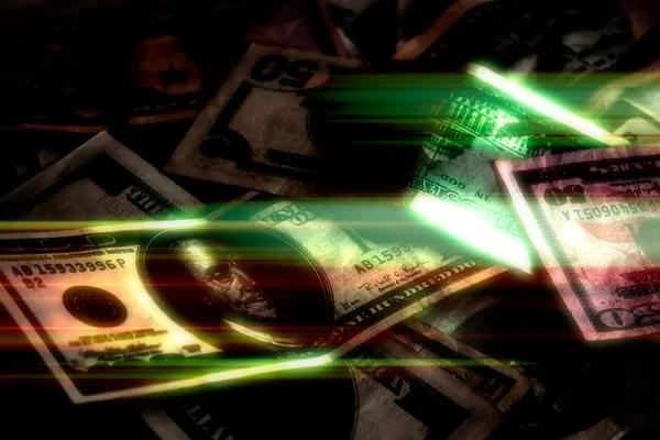 Glowing Money Background — Stock Photo, Image