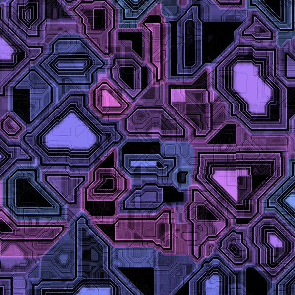 Purple circuit board — Stock Photo, Image
