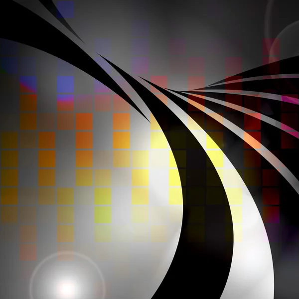 Forma de onda de áudio colorida — Fotografia de Stock