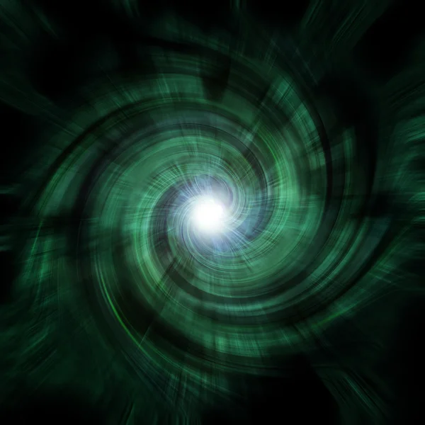 緑のトンネルの渦 — ストック写真