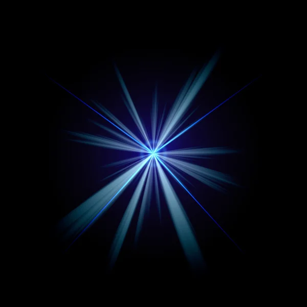 Blauer Lichtblitz — Stockfoto