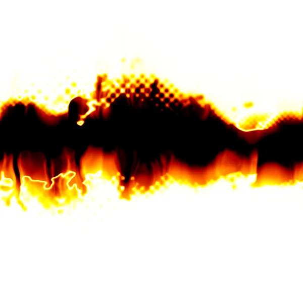 Fiery Torn Layout — Stock Photo, Image