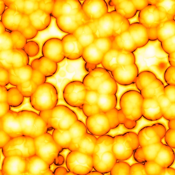 3D gula celler — Stockfoto