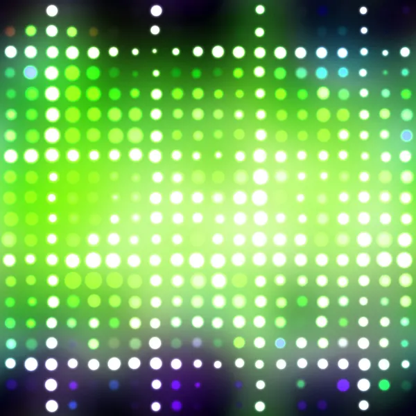 Leuchtende grüne Punkte — Stockfoto