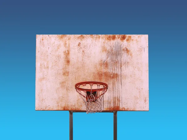 Isolierter Basketballkorb — Stockfoto