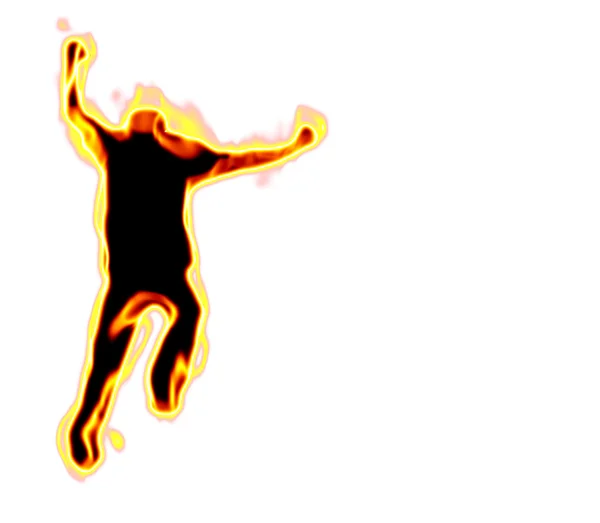 Man On Fire — Stock Photo, Image
