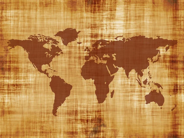オールド世界地図 — ストック写真