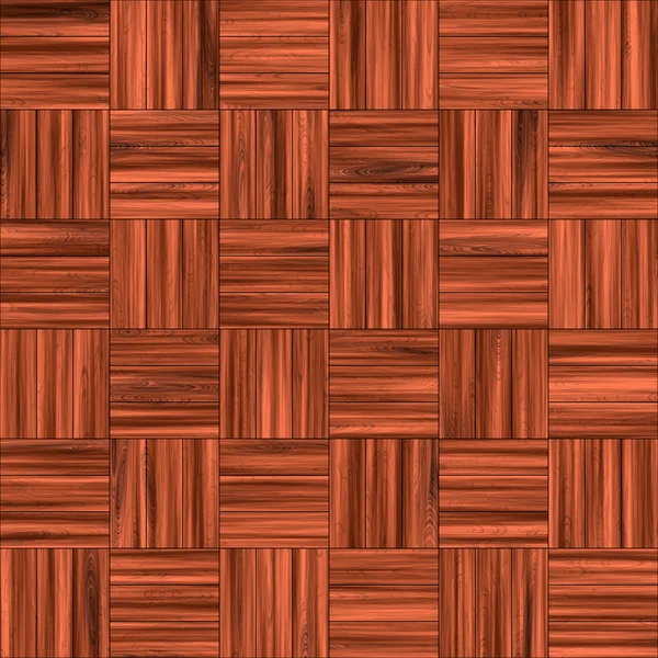 Checkered Wooden Floor — Stock Photo, Image