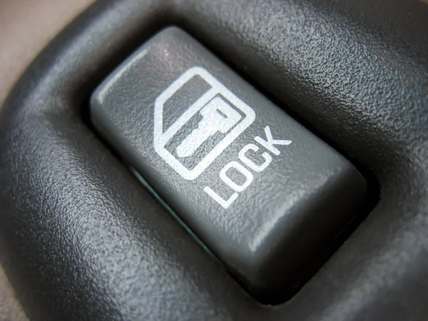 Przełącznik blokady drzwi samochodu — Zdjęcie stockowe