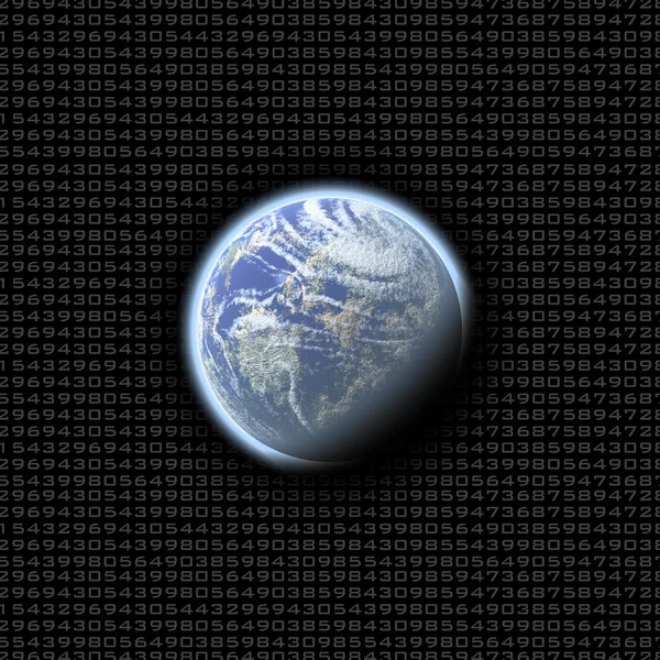 Earth numbers — Stock Photo, Image