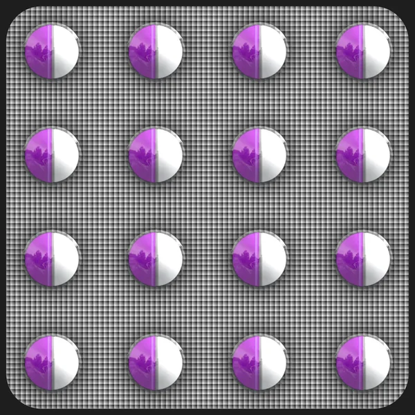 Пурпурные таблетки — стоковое фото