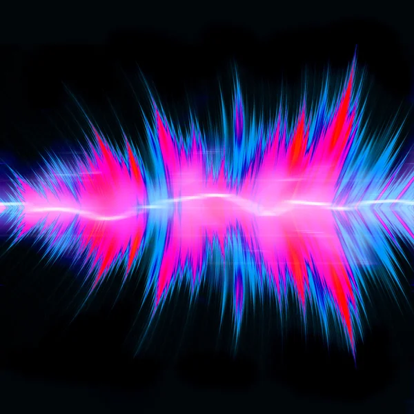 Krachtige audio golven — Stockfoto
