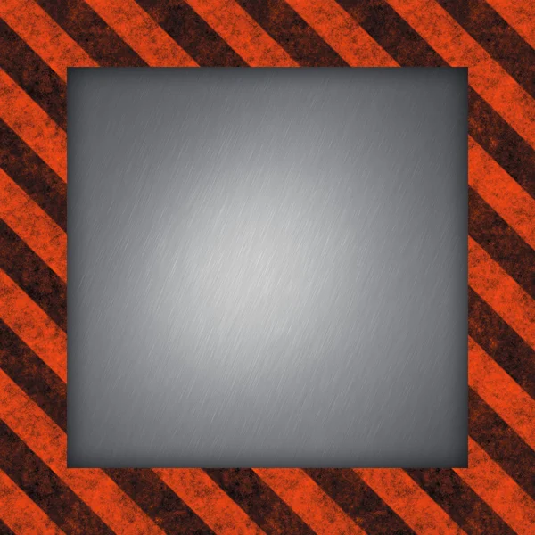 Hazard Stripes Frame — Stock Photo, Image