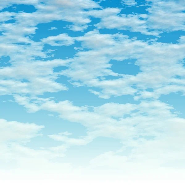 Nuvens sobre azul — Fotografia de Stock