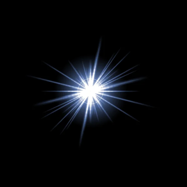 Об'єктив відблиску Зоряний вибух — стокове фото